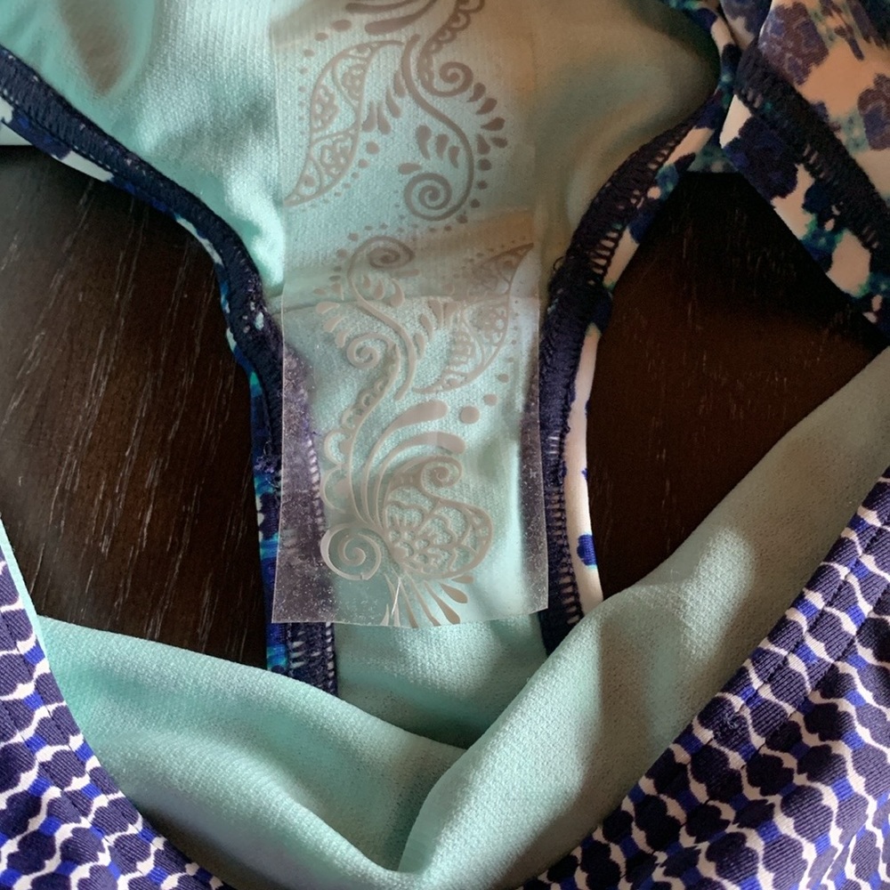 NWT women’s swim bottoms blue and white Prana Sakti Skirt women’s size s… - Picture 11 of 11